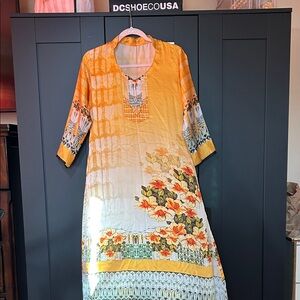 New! Floral Yellow Suit